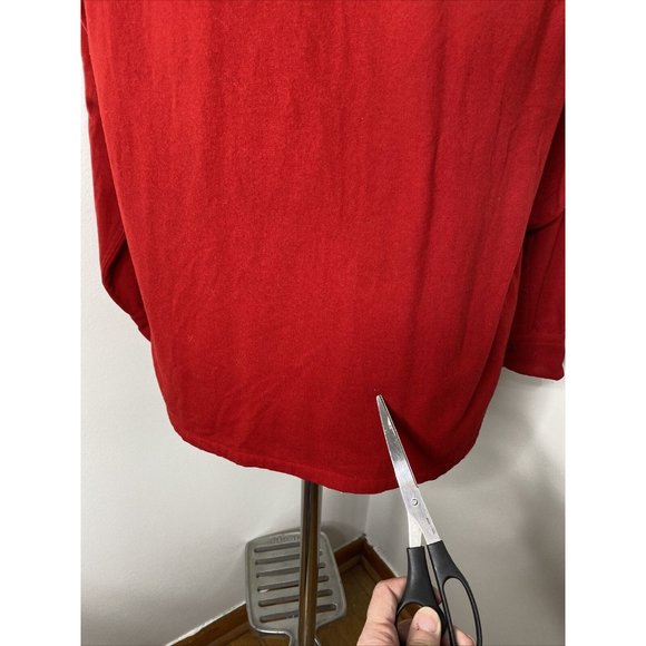 Pendleton Mens Board Shirt Size L Red Virgin Wool Loop Collar Button Down - Picture 10 of 16